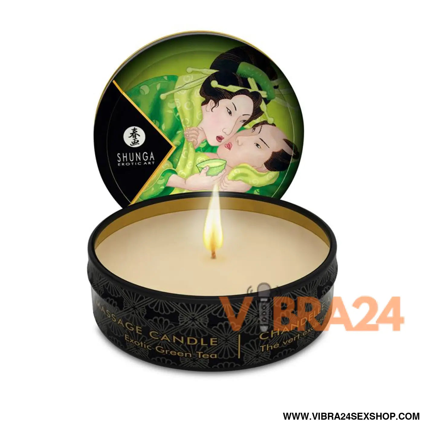 Shunga Mini Candle Massage Green Tea