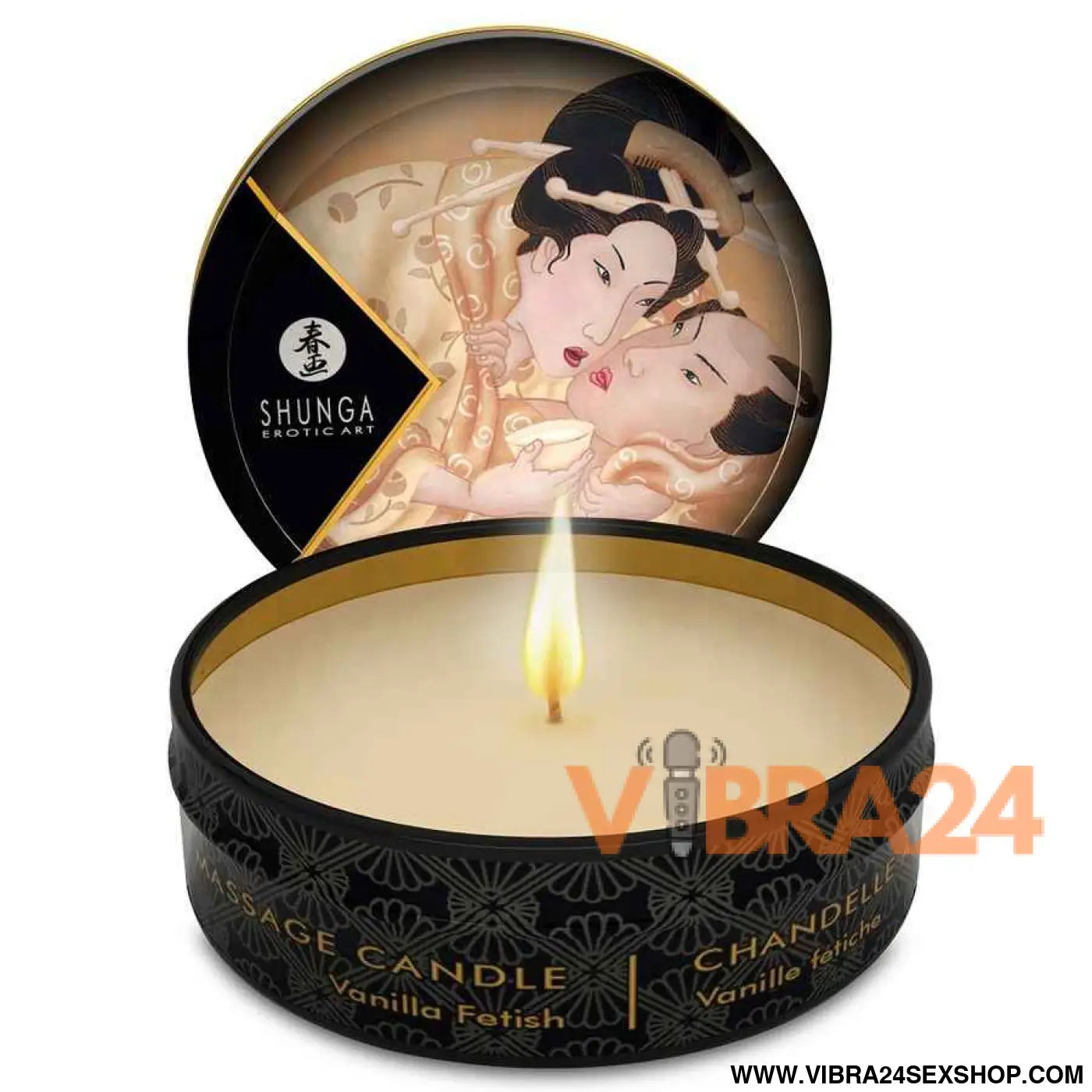 SHUNGA - MINI CARESS BY CANDELIGHT VANILLA MASSAGE VELA 30 ML