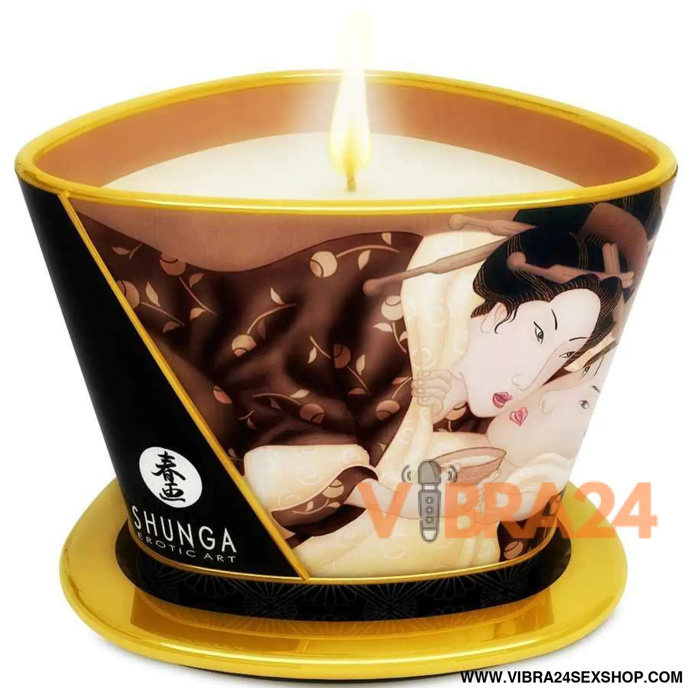SHUNGA - MINI CARESS BY CANDELIGHT VELA DE MASSAGEM CHOCOLATE 170 ML