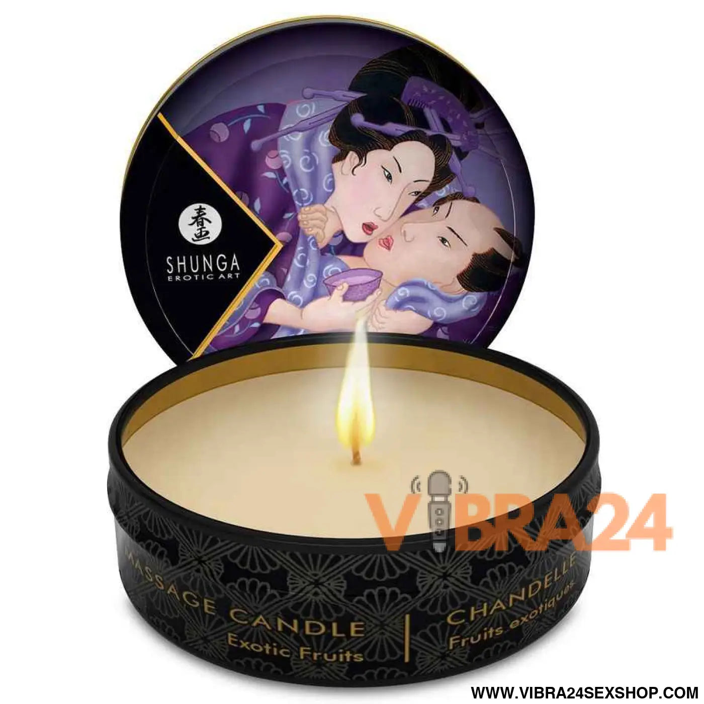 SHUNGA - MINI CARESS BY CANDELIGHT VELA DE MASSAGEM FRUTAS EXÓTICAS 30 ML