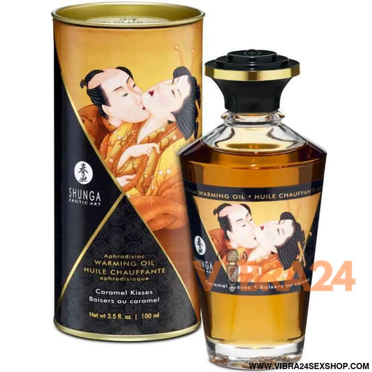 SHUNGA - ÓLEO DE MASSAGEM COM EFEITO CALOR SABOR CARAMELO 100 ML