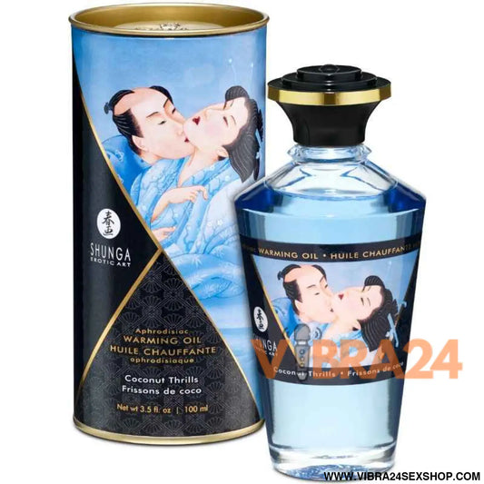 SHUNGA - ÓLEO DE MASSAGEM COM EFEITO CALOR SABOR COCO 100 ML