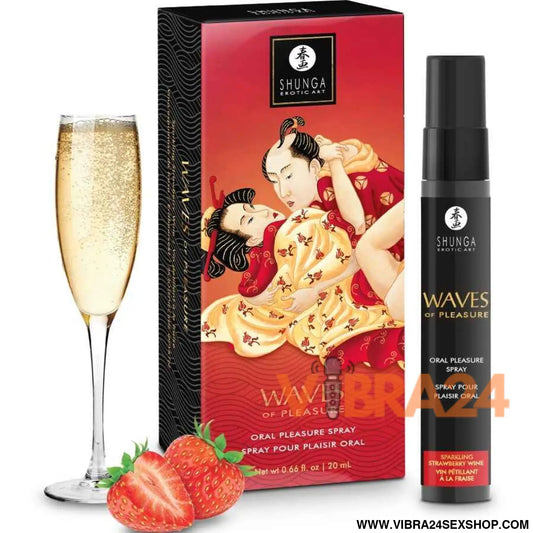 SHUNGA - SPRAY ORAL SEDUTOR DE MORANGO WAVES 20 ML