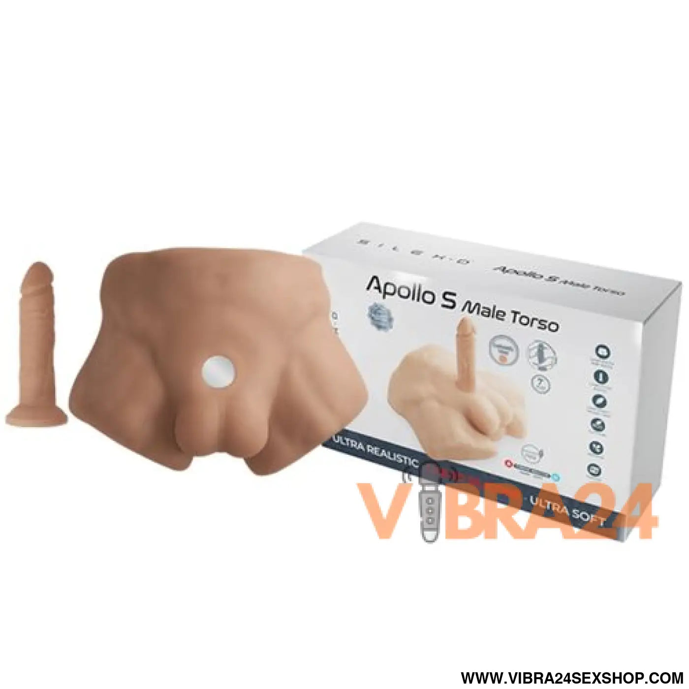 SILEXD - APOLLO S REALISTA MEIO TORSO MASCULINO CARAMELO