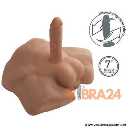 SILEXD - APOLLO S REALISTA MEIO TORSO MASCULINO CARAMELO
