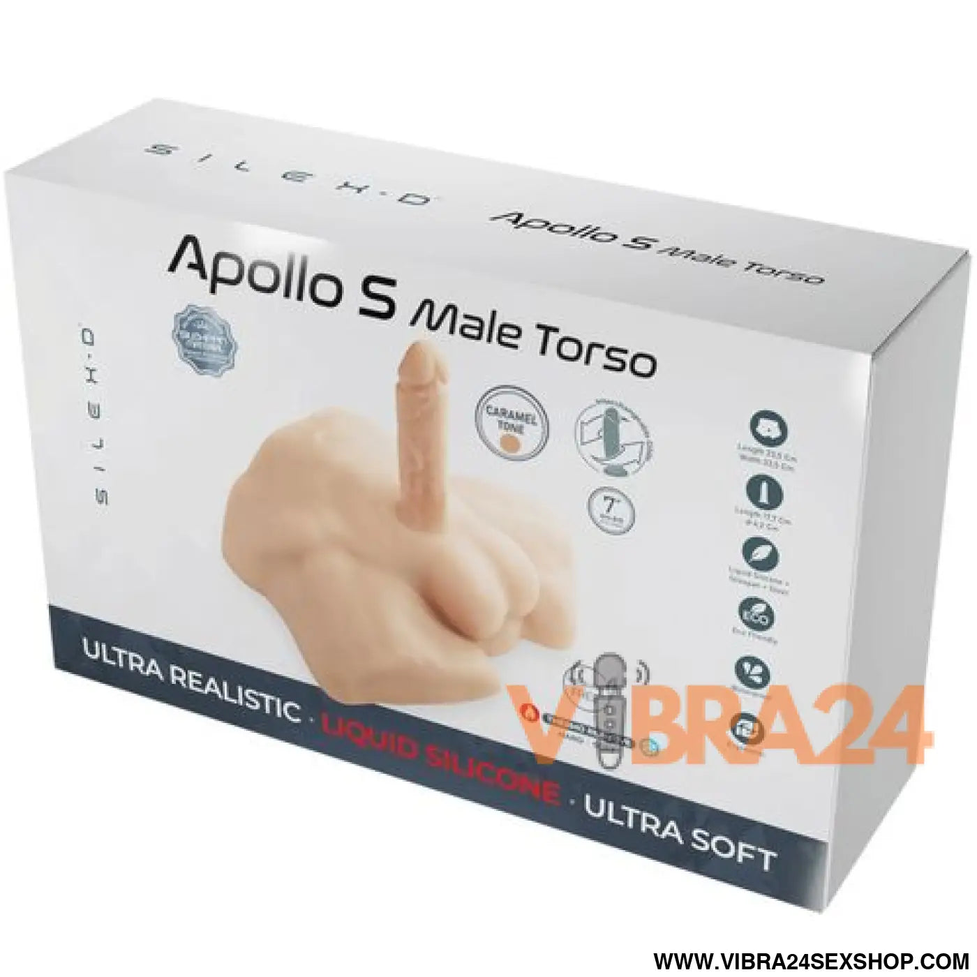 SILEXD - APOLLO S REALISTA MEIO TORSO MASCULINO CARAMELO
