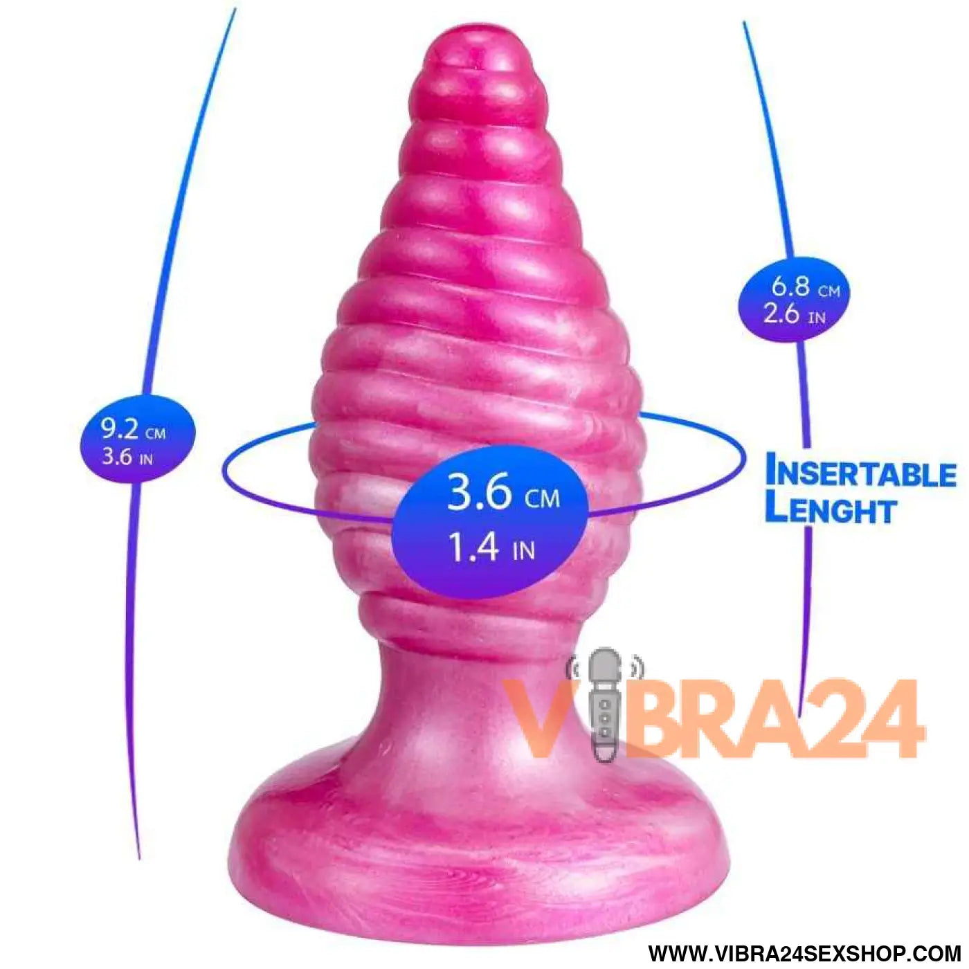 SILEXD - CHERRY PLUG ANAL FANTASY DE SILICONE LÍQUIDO TERMOREATIVO ROSA 9,2 CM