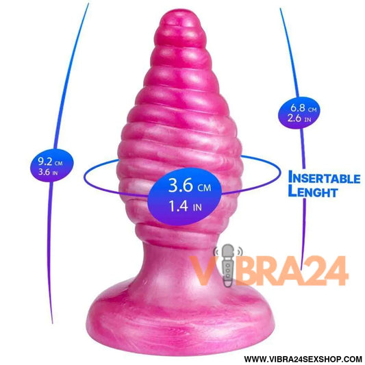 SILEXD - CHERRY PLUG ANAL FANTASY DE SILICONE LÍQUIDO TERMOREATIVO ROSA 9,2 CM