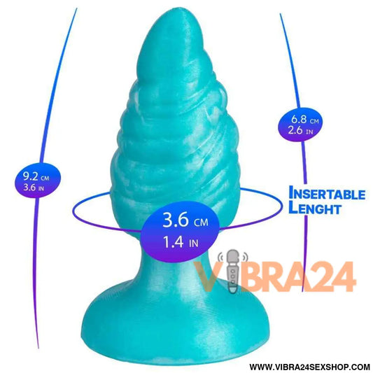 SILEXD - MELTY PLUG ANAL DE DERRETIMENTO FANTASY SILICONE LÍQUIDO TERMOREATIVO AZUL CELESTIAL 9,2 CM