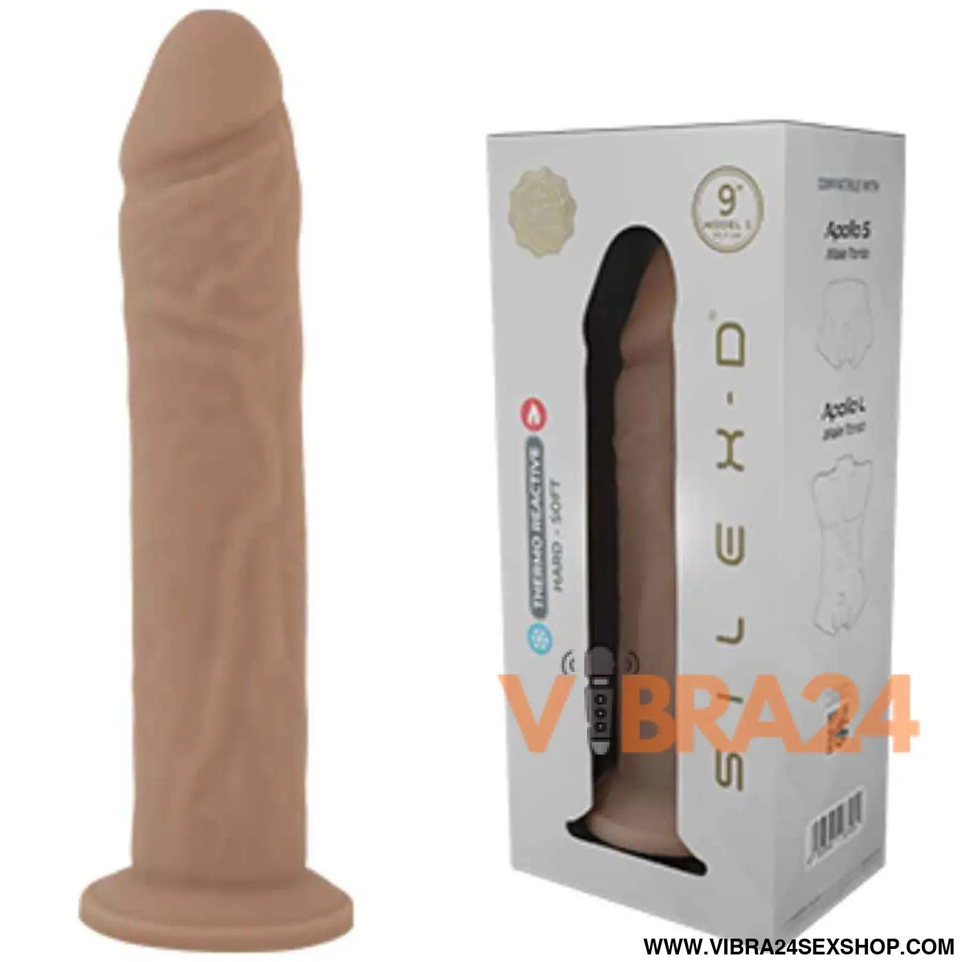 SILEXD - MODELO DE PÊNIS REALISTA 9 SILICONE LÍQUIDO 22,8 CM