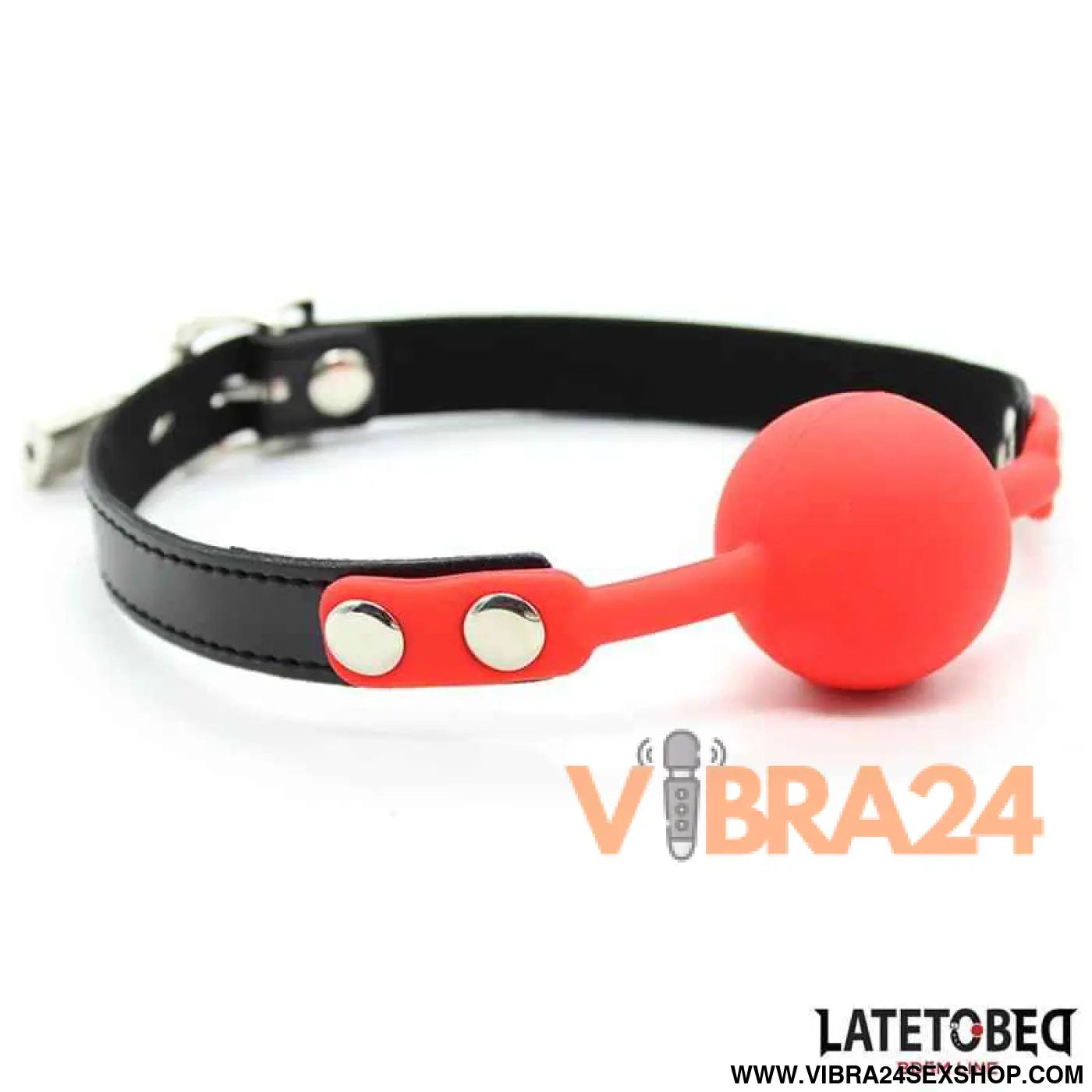 Silicone Ball Gag with Padlock Red