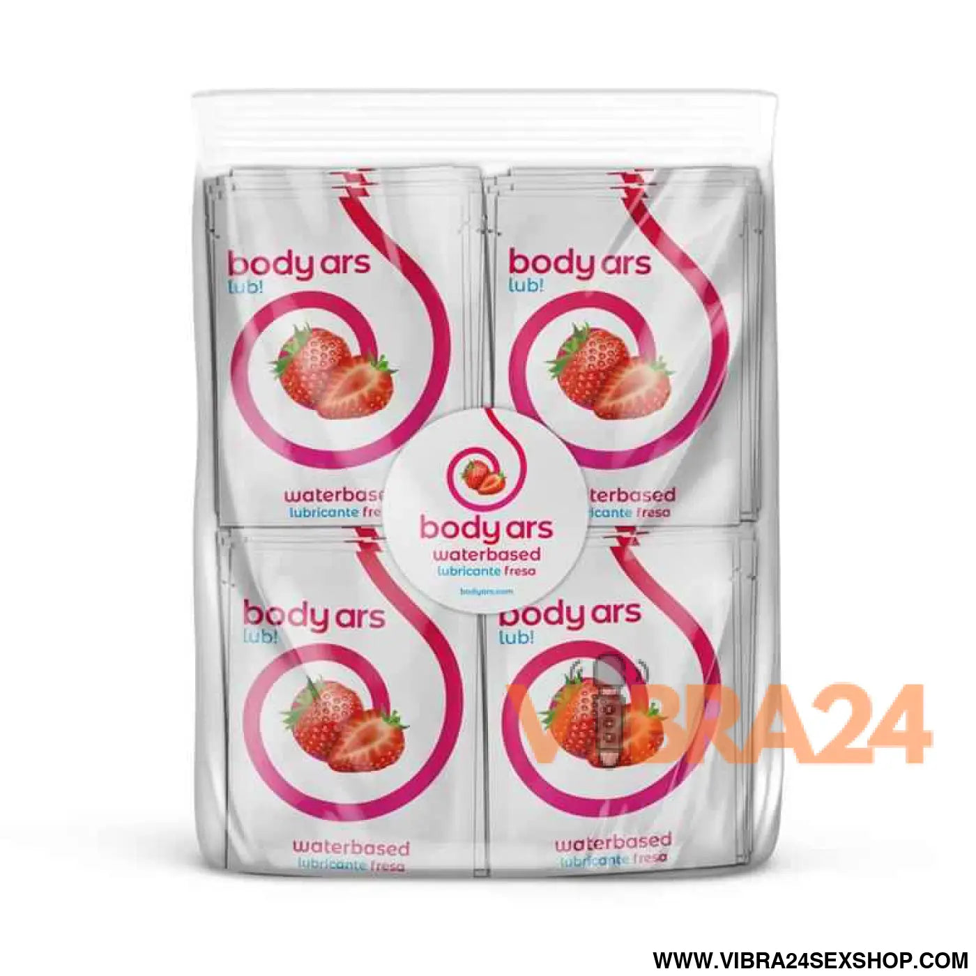 Single-dose Water-Based Lubricant Gel Acid Strawberry 100 x 4ml