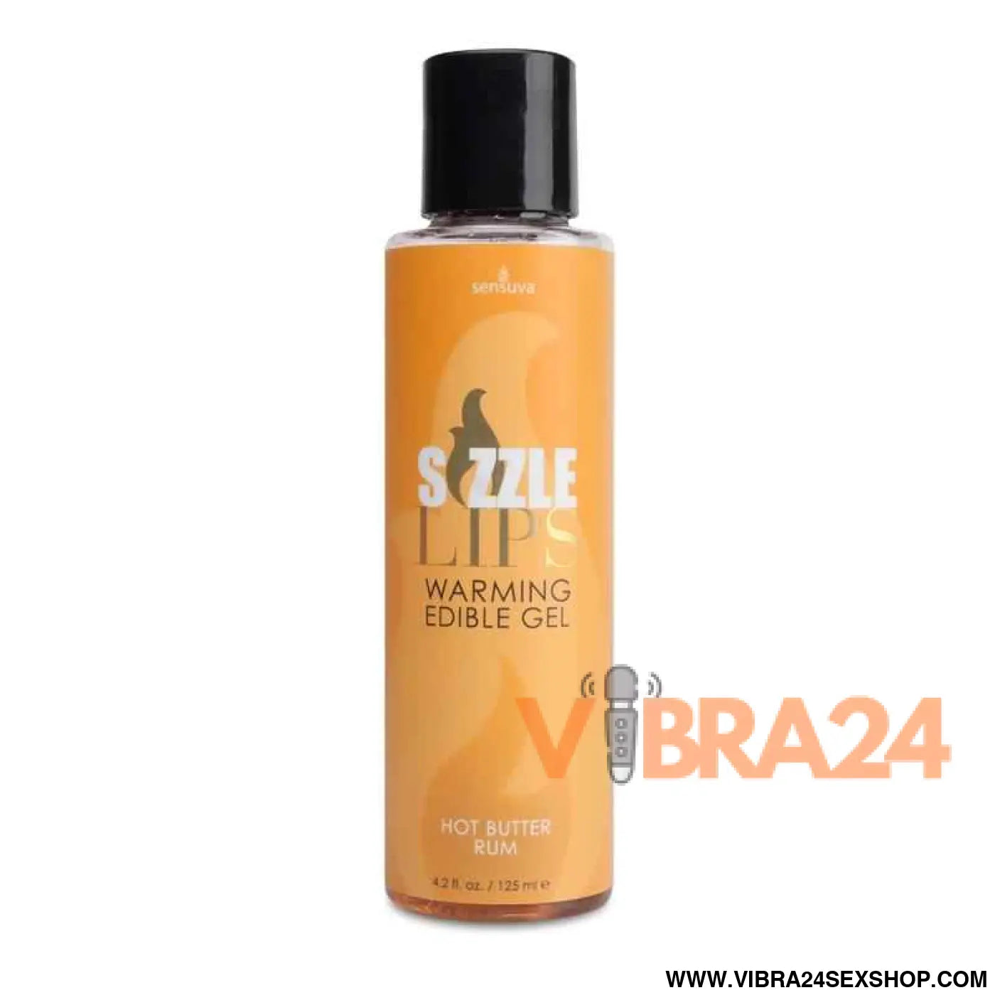Sizzle Lips Edible Warming Gel Butter Rum 125 ml