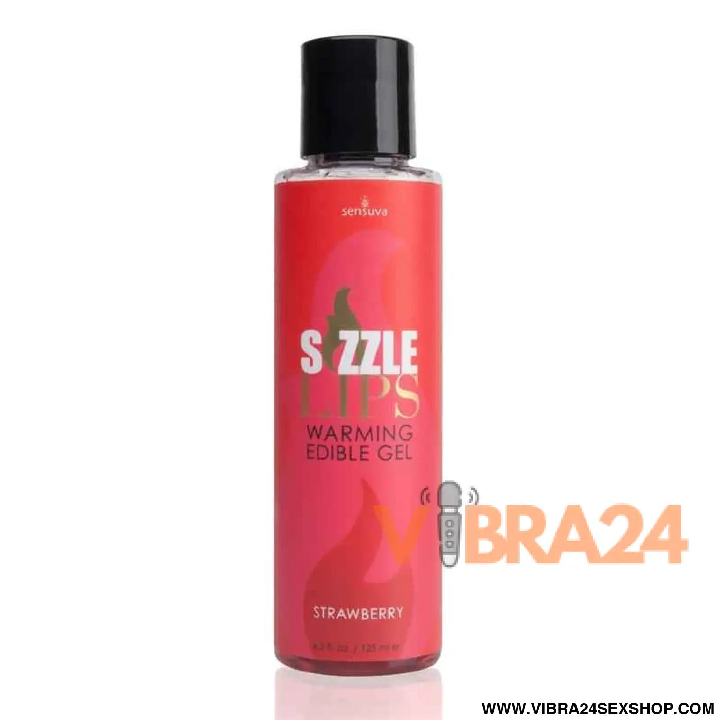 Sizzle Lips Edible Warming Gel Strawberry 125 ml
