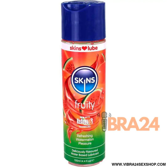 SKINS - LUBRIFICANTE À BASE DE ÁGUA COM SABOR MELANCIA 130 ML