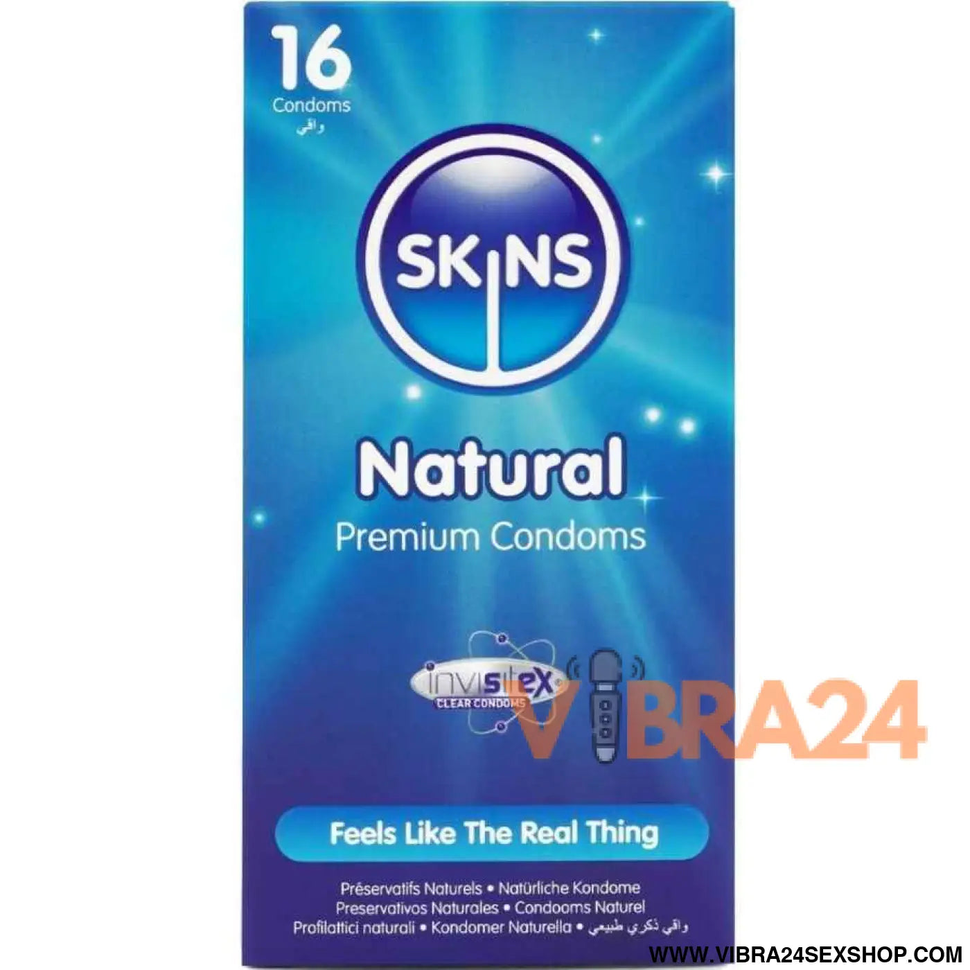 SKINS - PRESERVATIVOS NATURAIS PREMIUM PACOTE 16