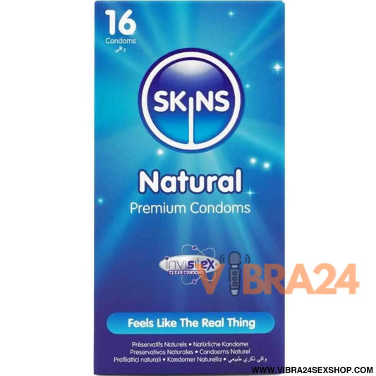 SKINS - PRESERVATIVOS NATURAIS PREMIUM PACOTE 16