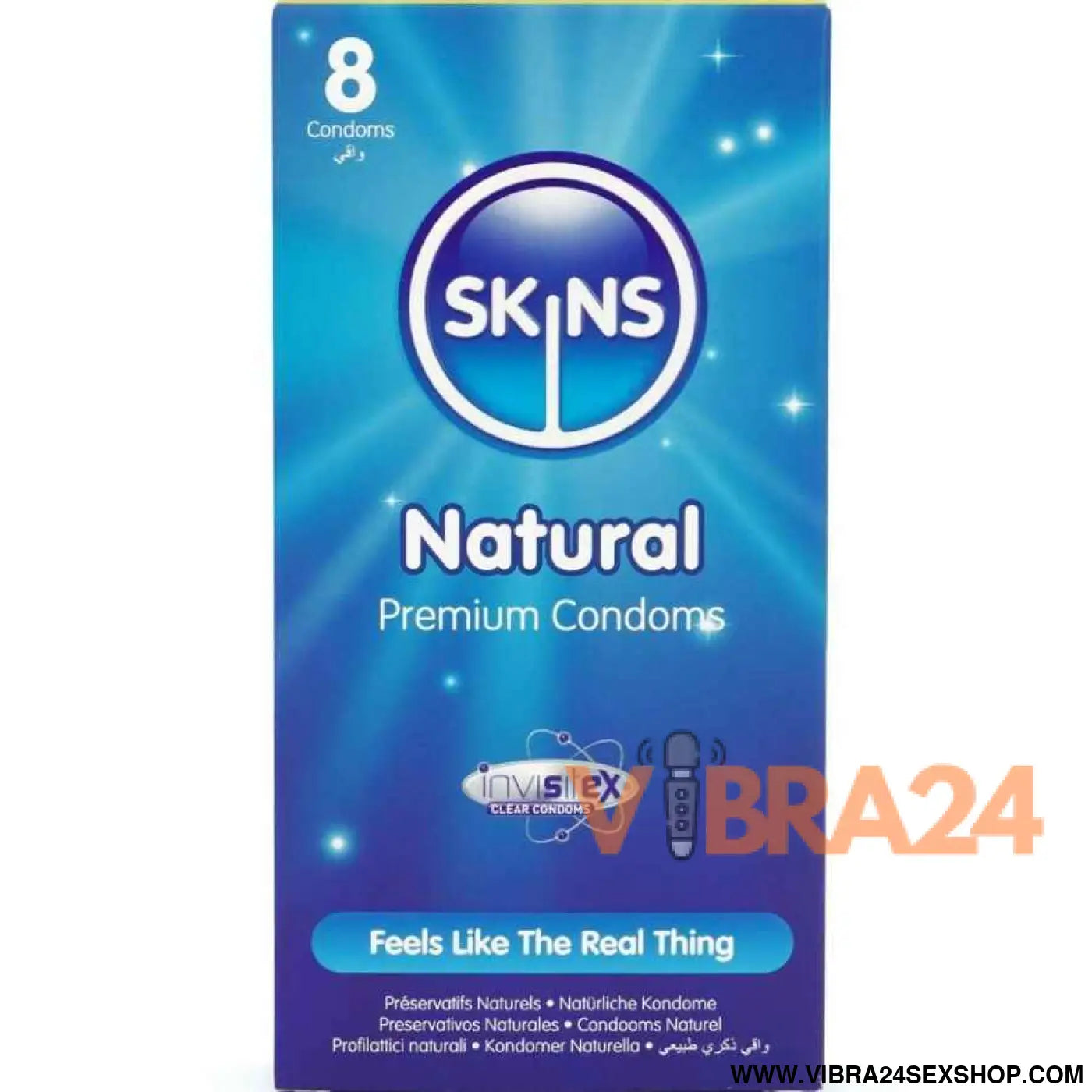 SKINS - PRESERVATIVOS NATURAIS PREMIUM PACOTE 8
