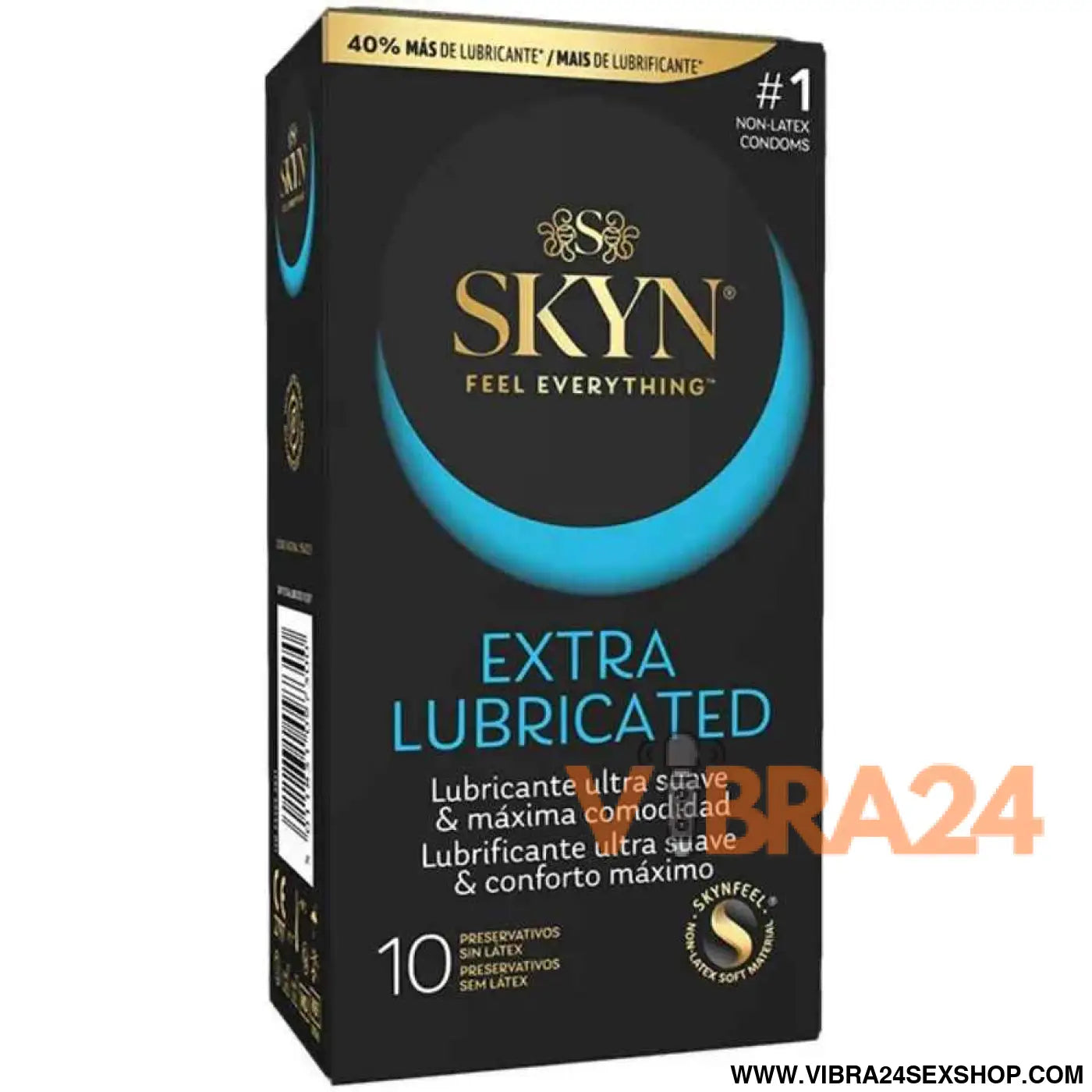 SKYN - PRESERVATIVO EXTRA LUBRIFICADO 10 UNIDADES