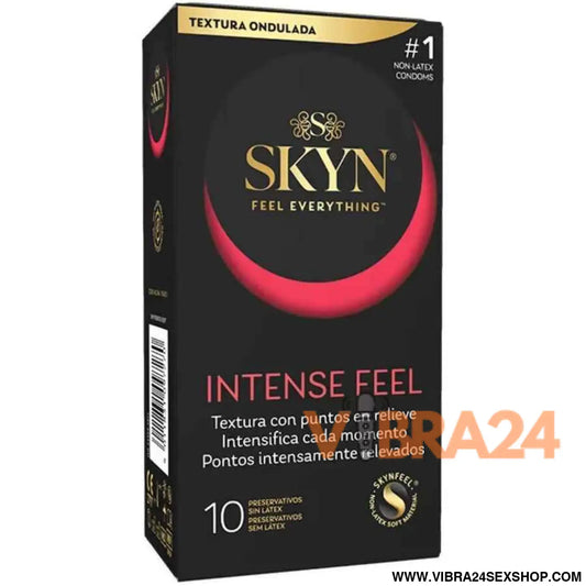SKYN - PRESERVATIVO TEXTURIZADO DE SENSAÇÃO INTENSA COM DESIGN ONDULADO 10 UNIDADES