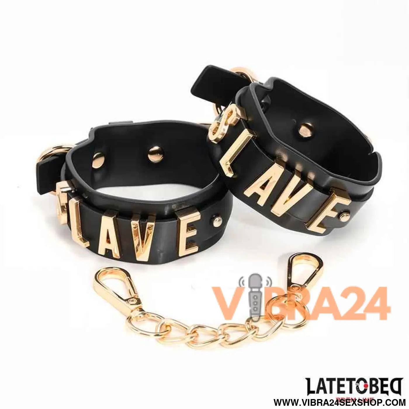 SLAVE Ankle cuff with Golden Chain