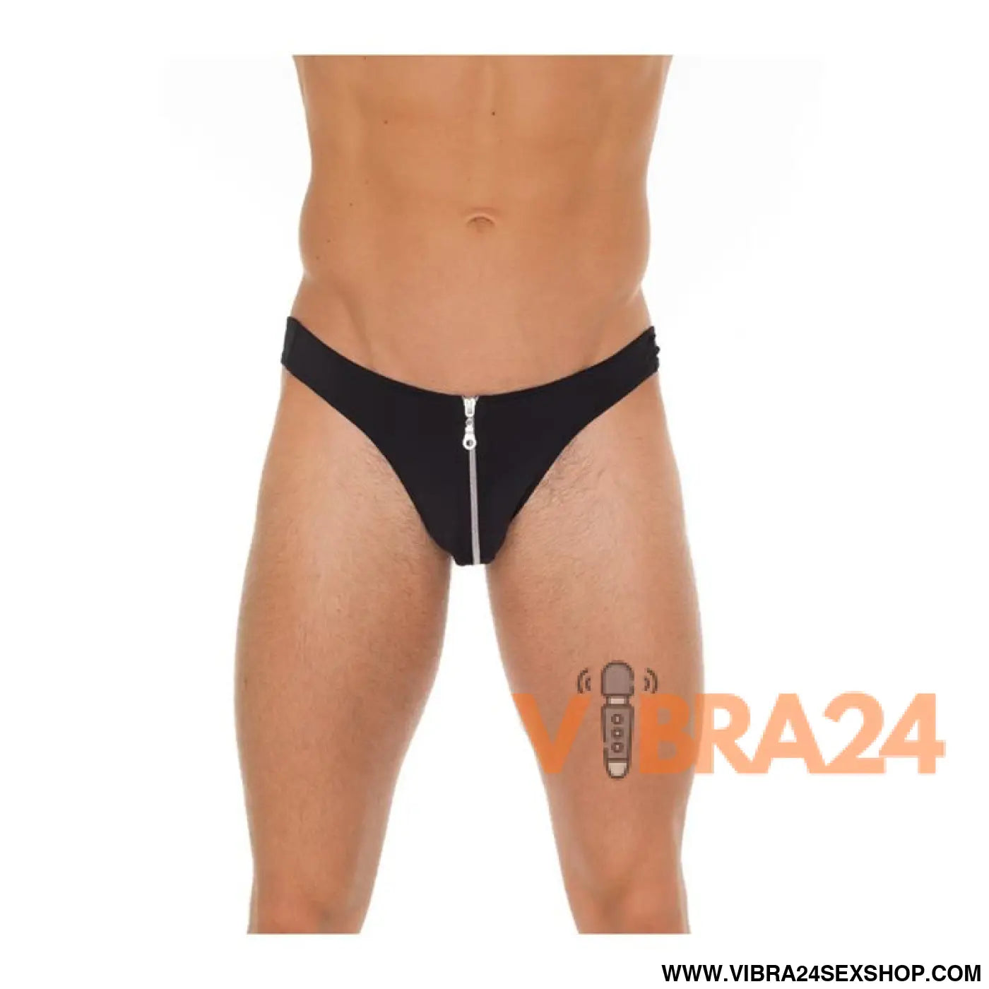Slip with Zipper Black One Size