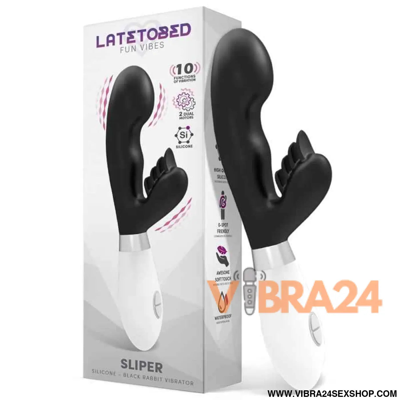 Sliper Rabbit Vibe Silicone Black