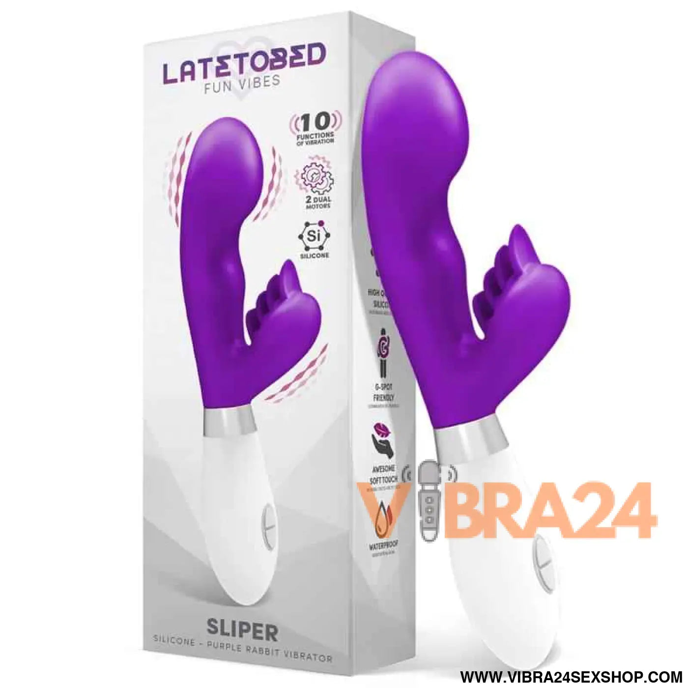 Sliper Rabbit Vibe Silicone Purple