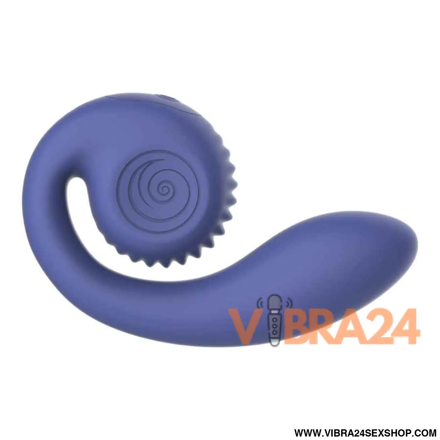 SNAIL VIBE - GIZI LITE VIBRADOR DUPLO ROXO PARA PONTO G E CLITOR