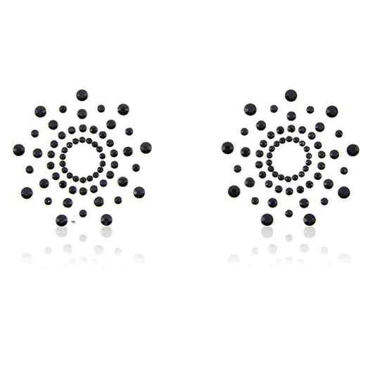 Snowflake Nippel Covers Black