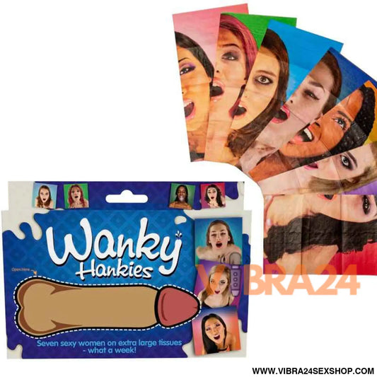 SPENCER & FLEETWOOD - WANKY HANKIES 7 LENÇOS EXTRA GRANDES PARA MULHERES
