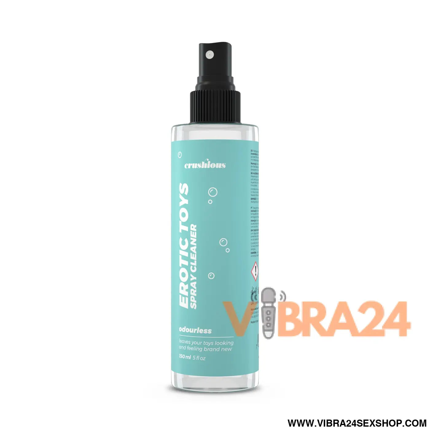 SPRAY DE LIMPEZA PARA BRINQUEDOS SEXUAIS CRUSHIOUS 150 ML