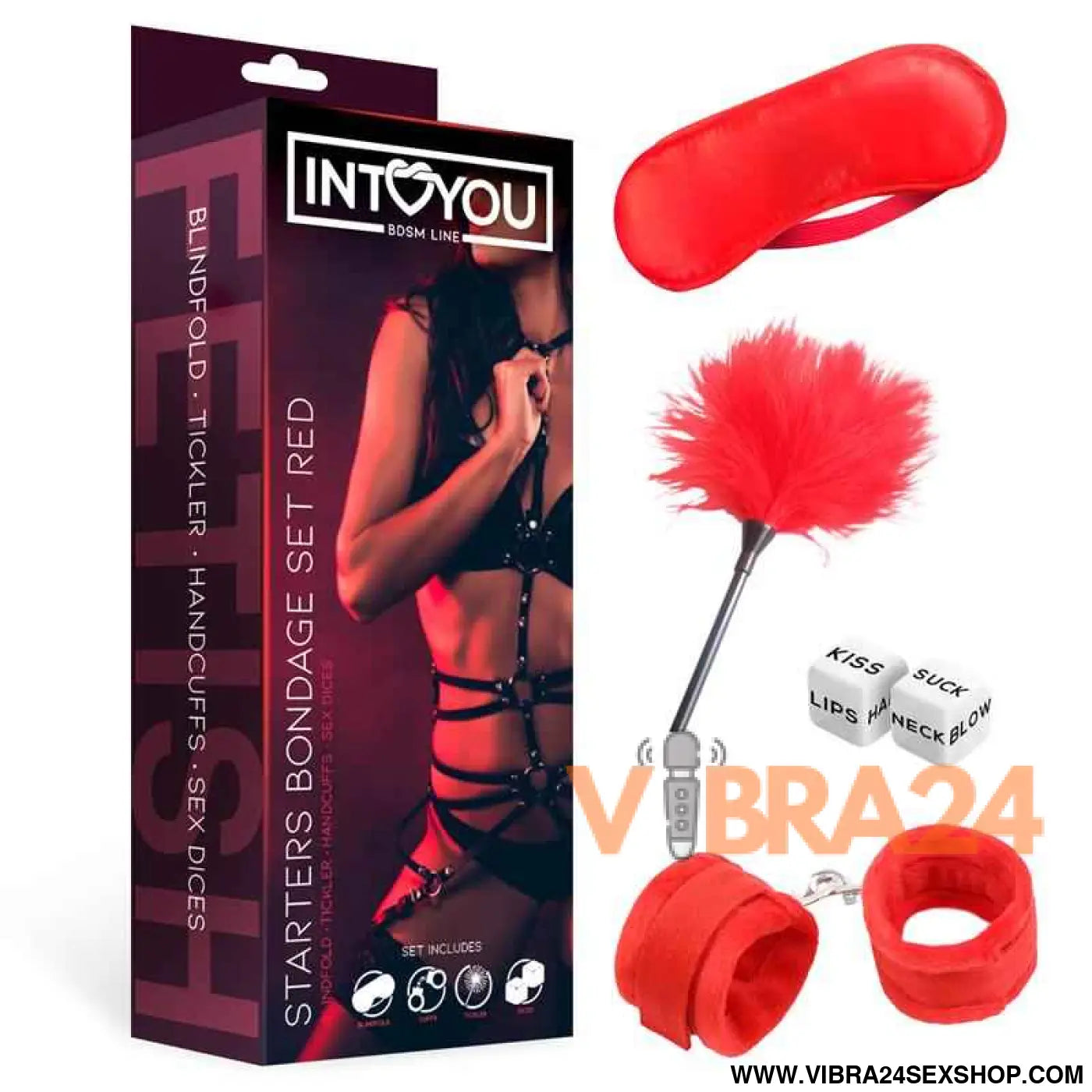 Starters Bondage Set 4 Pieces Red
