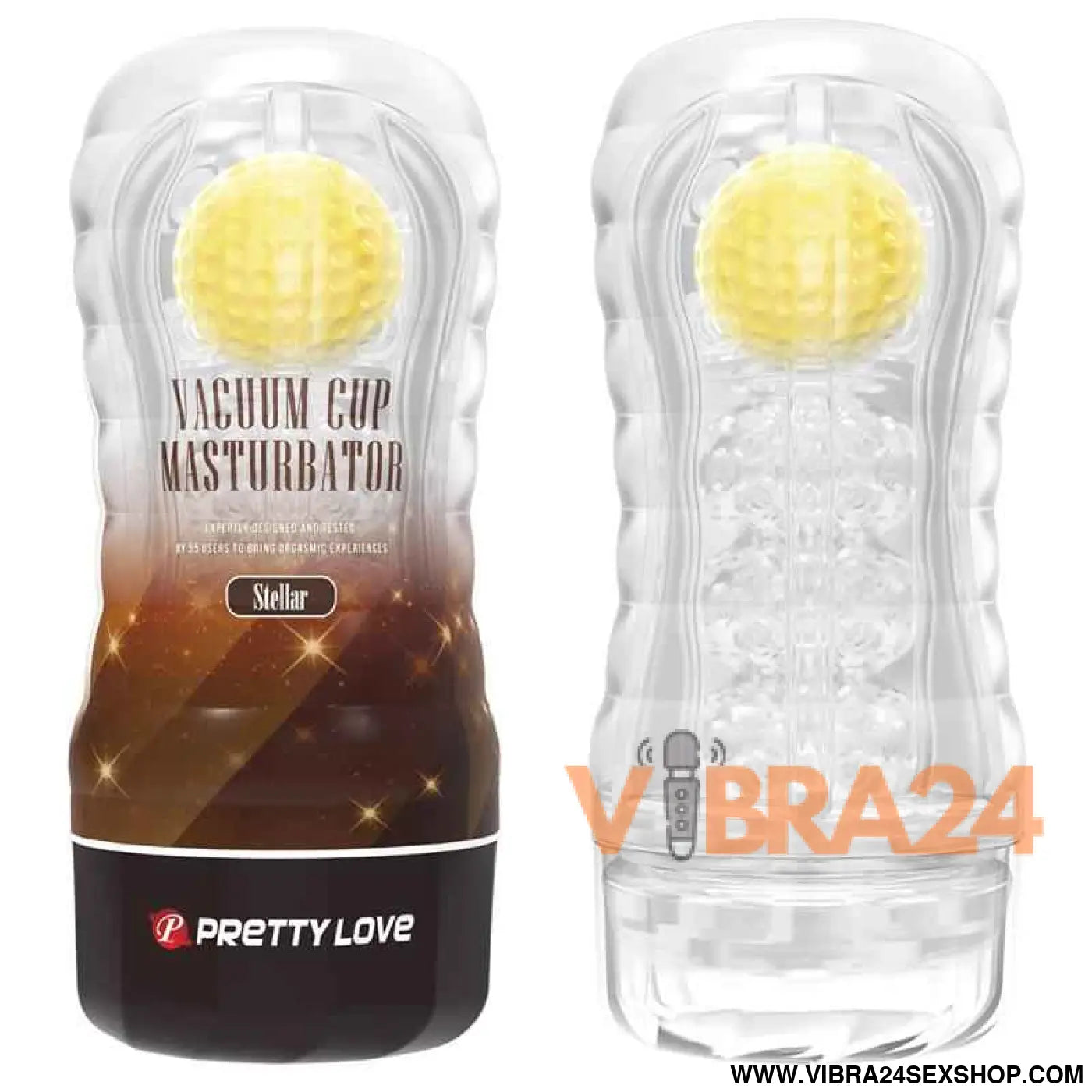 Stellar Ball-Rolling Masturbator Cup Yellow