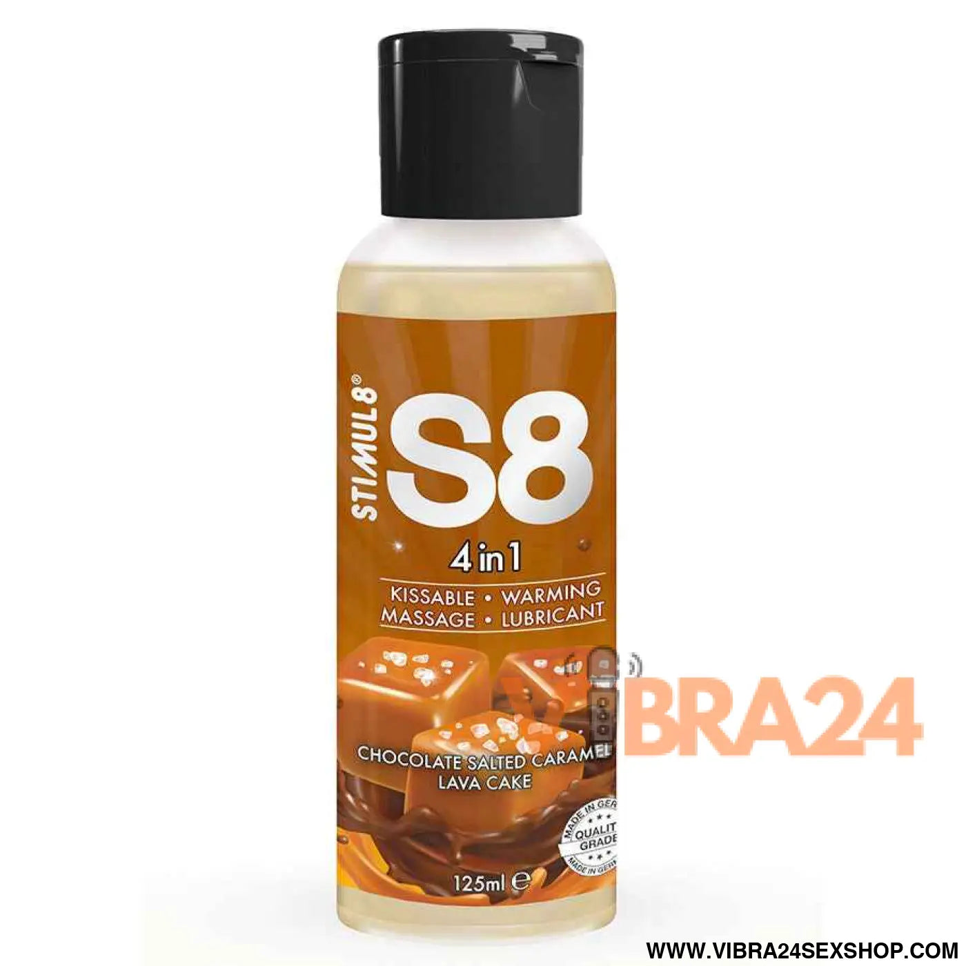 STIMUL8 - S8 LUBRIFICANTE 4 EM 1 DE SOBREMESA CHOCOLATE E CARAMELO SALGADO 125 ML