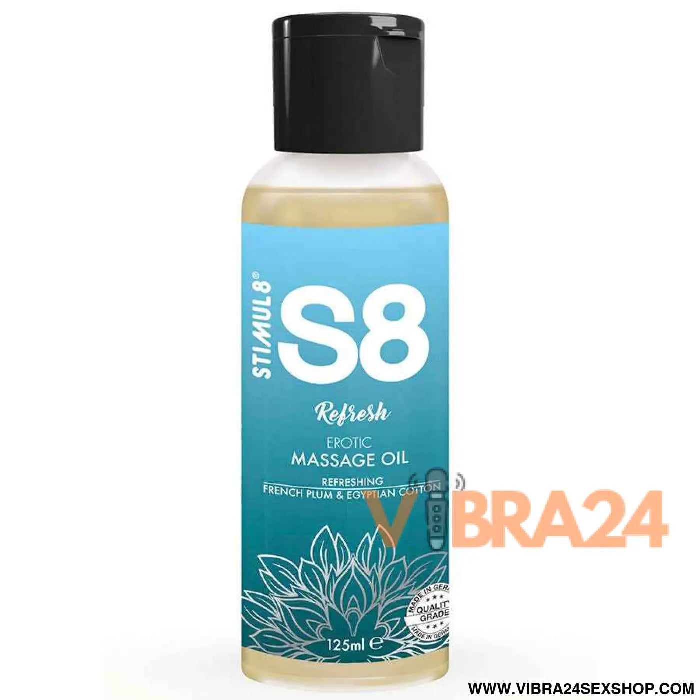 STIMUL8 - S8 REFRESH ÓLEO DE MASSAGEM ALGODÃO 125 ML