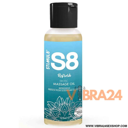STIMUL8 - S8 REFRESH ÓLEO DE MASSAGEM ALGODÃO 125 ML