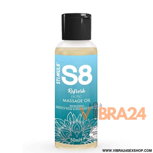 STIMUL8 - S8 REFRESH ÓLEO DE MASSAGEM ERÓTICO ALGODÃO 50 ML