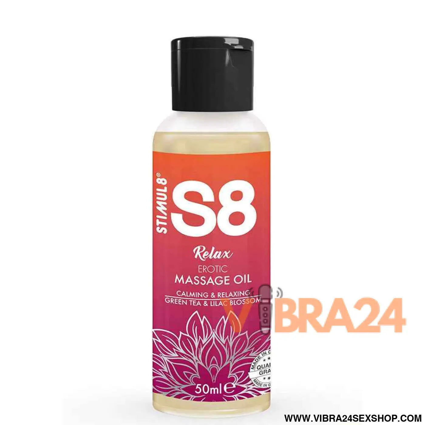 STIMUL8 - S8 RELAX ÓLEO DE MASSAGEM ERÓTICA CHÁ VERDE 50 ML