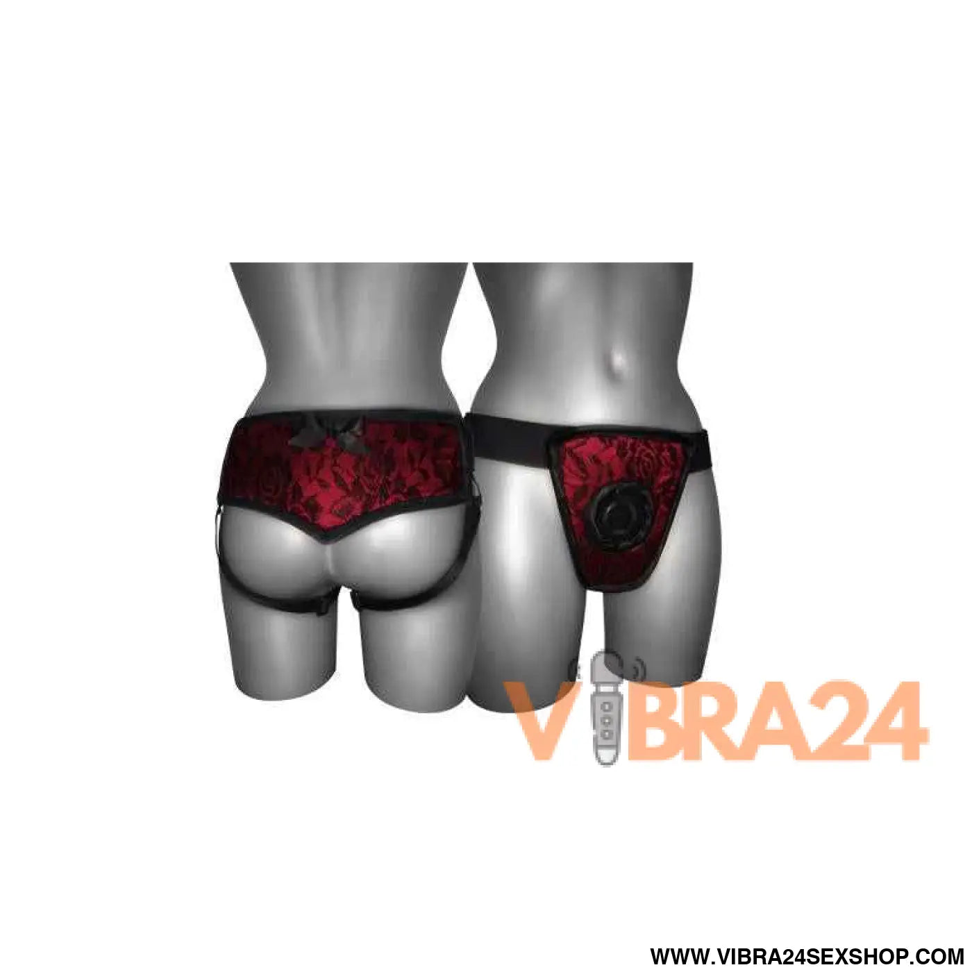 Strap On de Luxe Red With Back S - XL