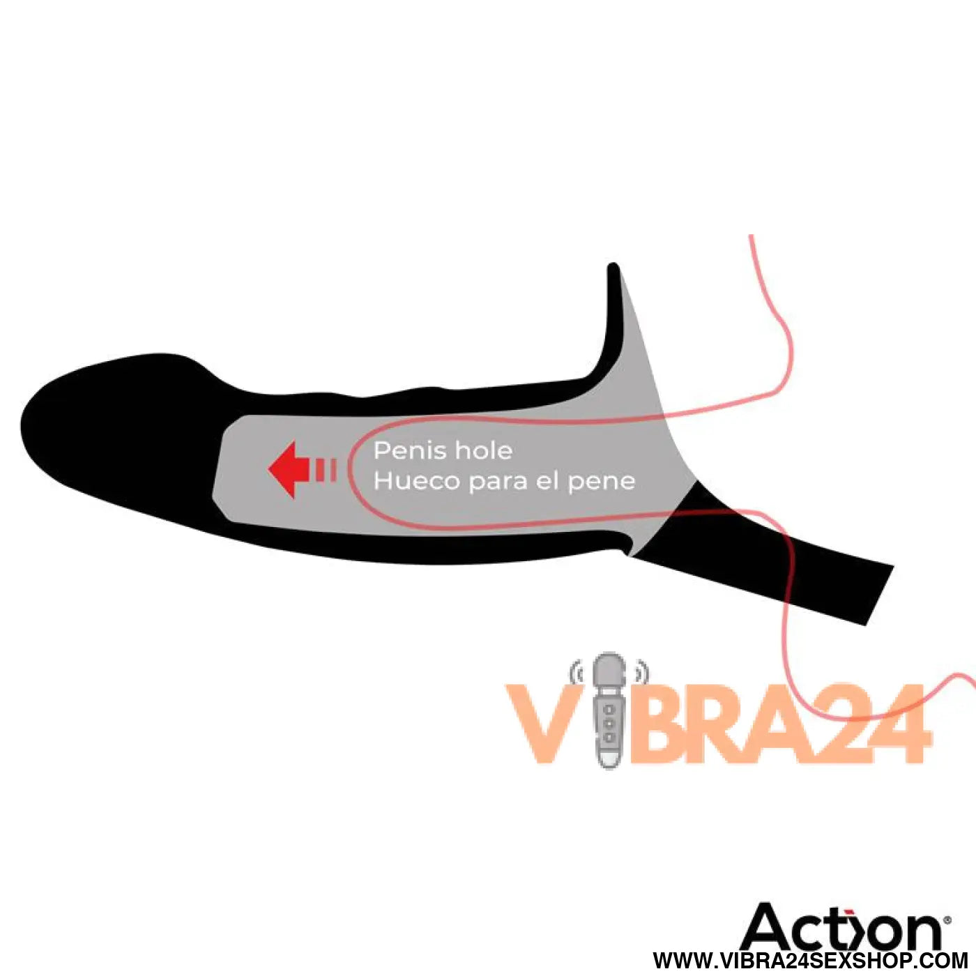 Strap-On Silicone Hollow Dildo S em Premium Tamanho Preto