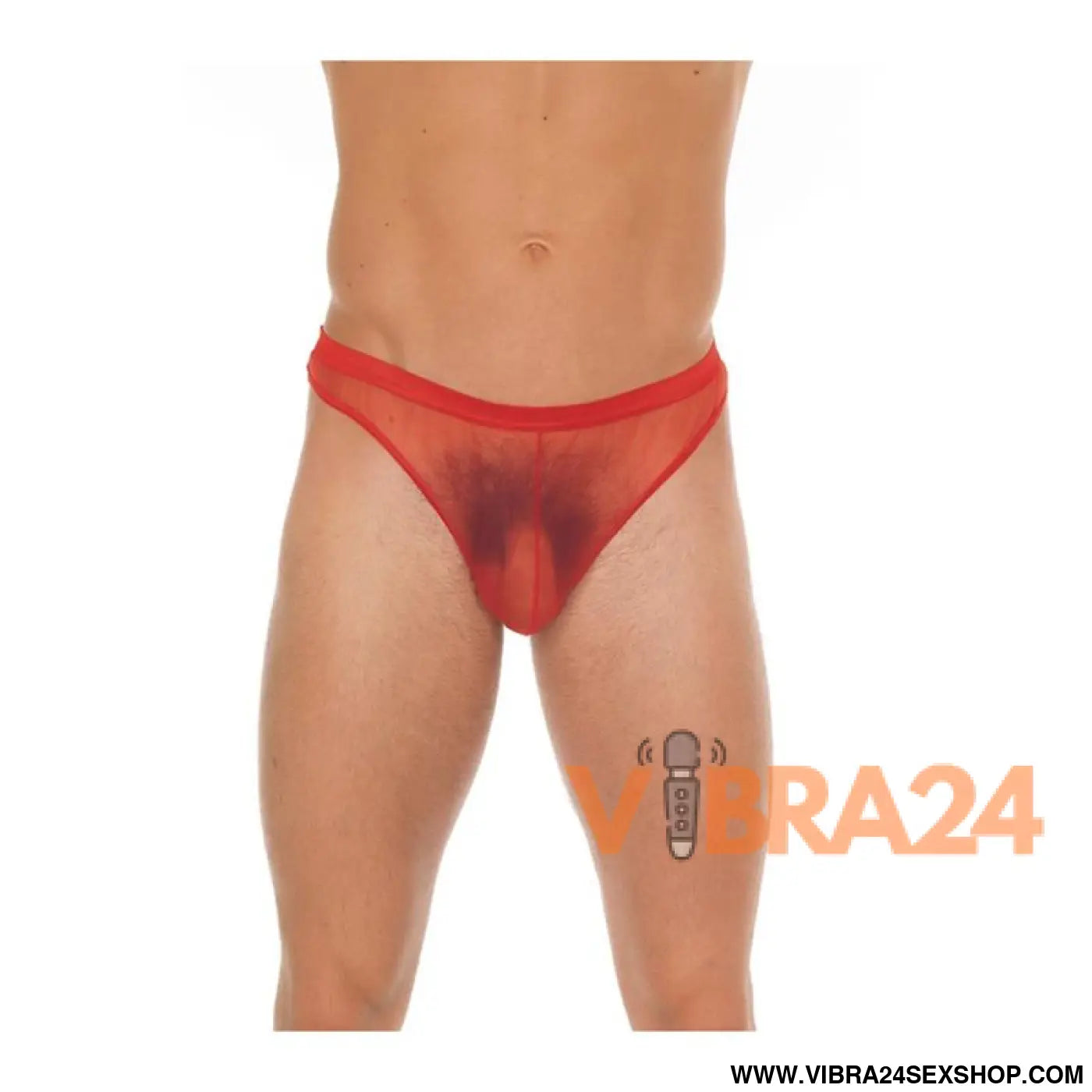 String Fishnet Red One Size