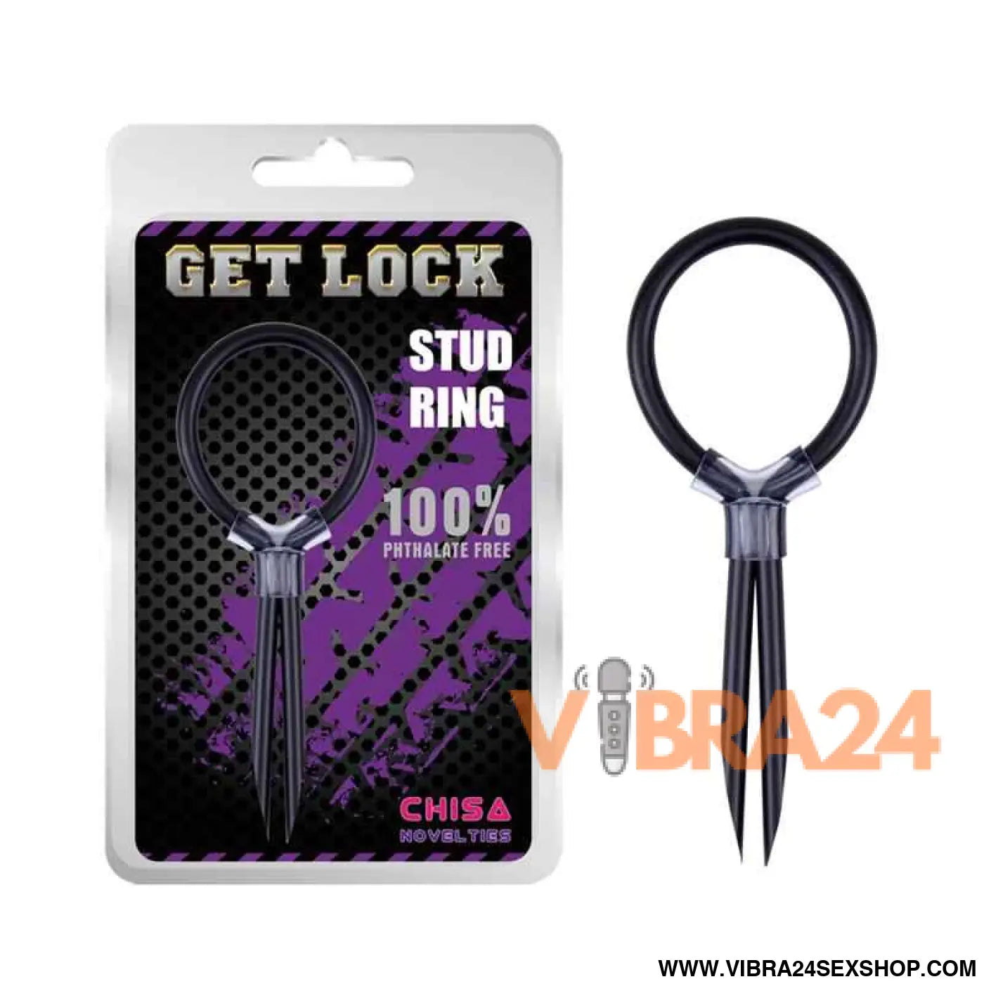 Stud Ring Silicone Black