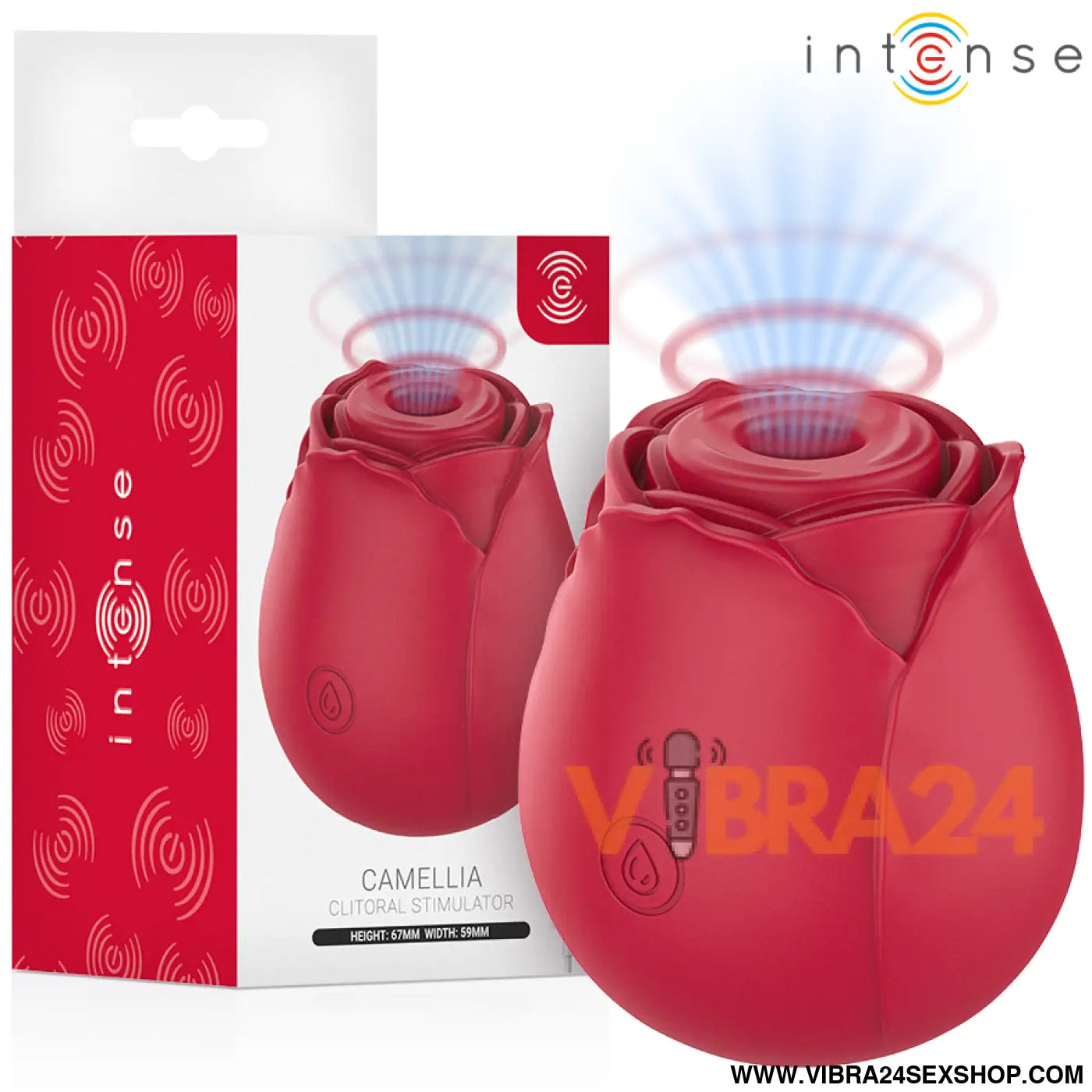 Sugador Clitorial Intense Camellia com 10 Modos