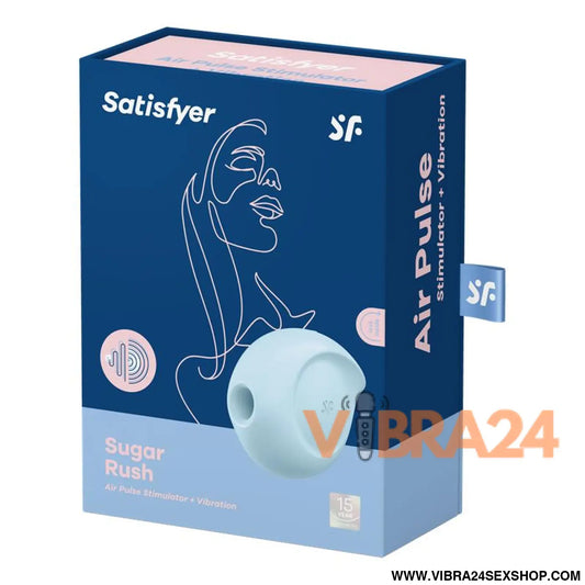 Sugador de Clitóris Sugar Rush e Vibrador Azul