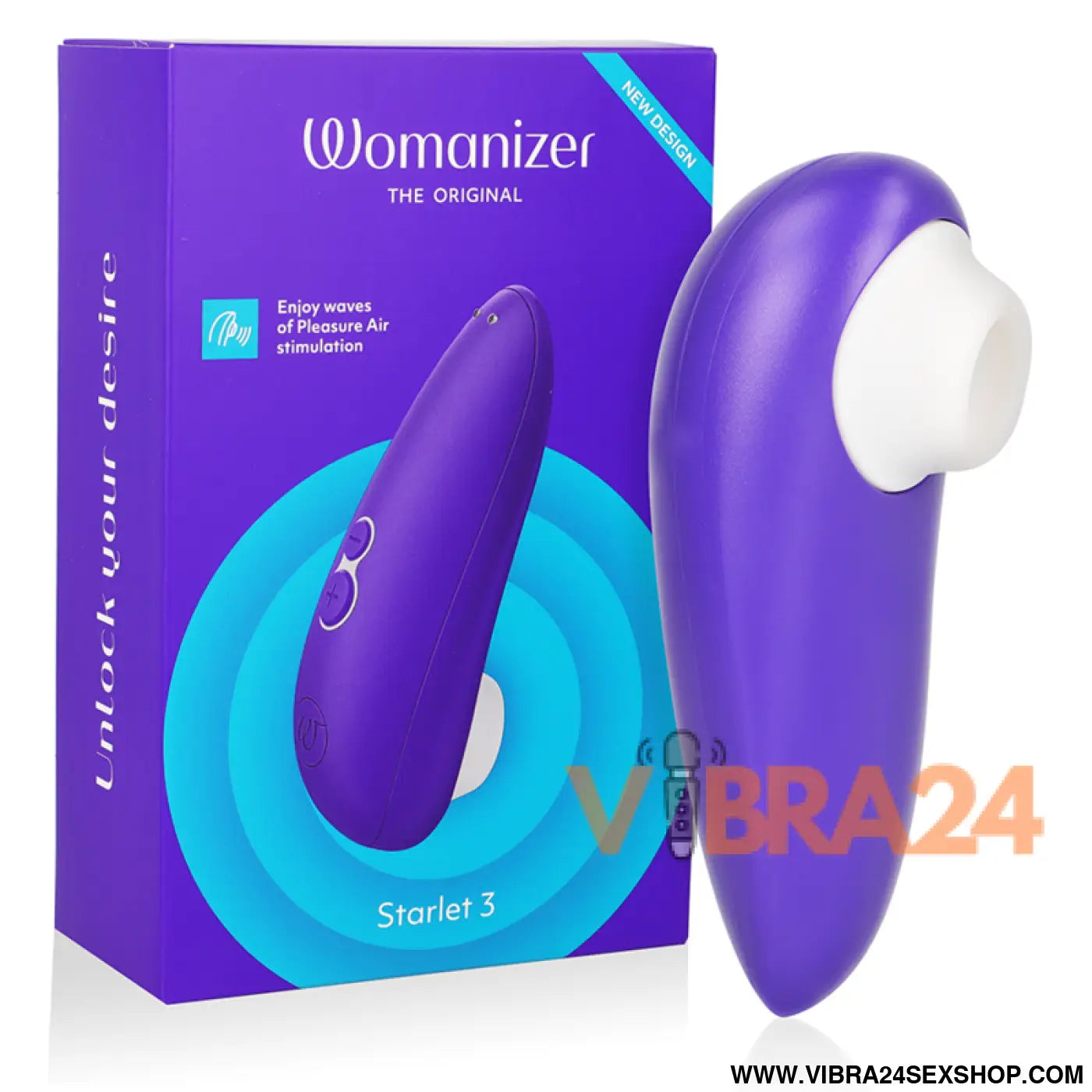 WOMANIZER - STARLET 3 ESTIMULADOR CLITORIAL INDIGO - VIBRA24 SEXSHOP