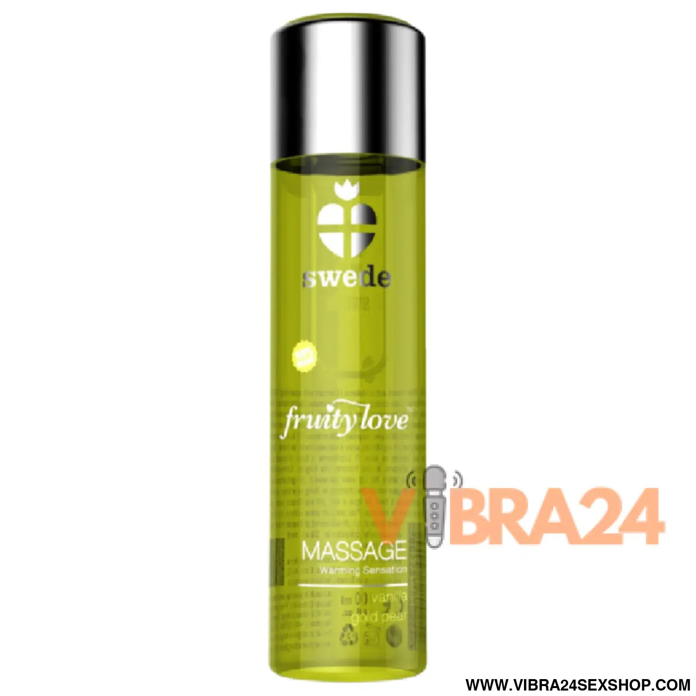 SWEDE - FRUITY LOVE ÓLEO DE MASSAGEM EFEITO AQUECIMENTO BAUNILHA E PÊRA DOURADA 120 ML