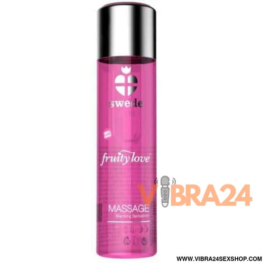 SWEDE - FRUITY LOVE ÓLEO DE MASSAGEM EFEITO AQUECIMENTO TORANJA ROSA COM MANGA 60 ML
