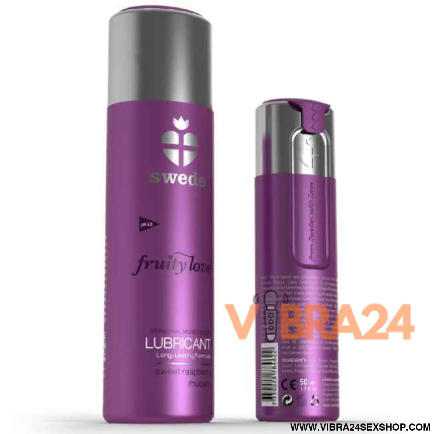 SWEDE - LUBRIFICANTE FRUITY LOVE FRAMBOESA RUBARBO 100 ML