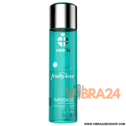 SWEDE - ÓLEO DE MASSAGEM EFEITO AQUECENTE FRUTO GROSELHA PRETA E LIMÃO 120 ML